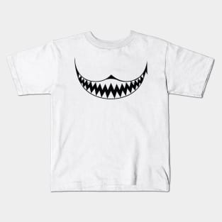 scary teeth face mask Kids T-Shirt